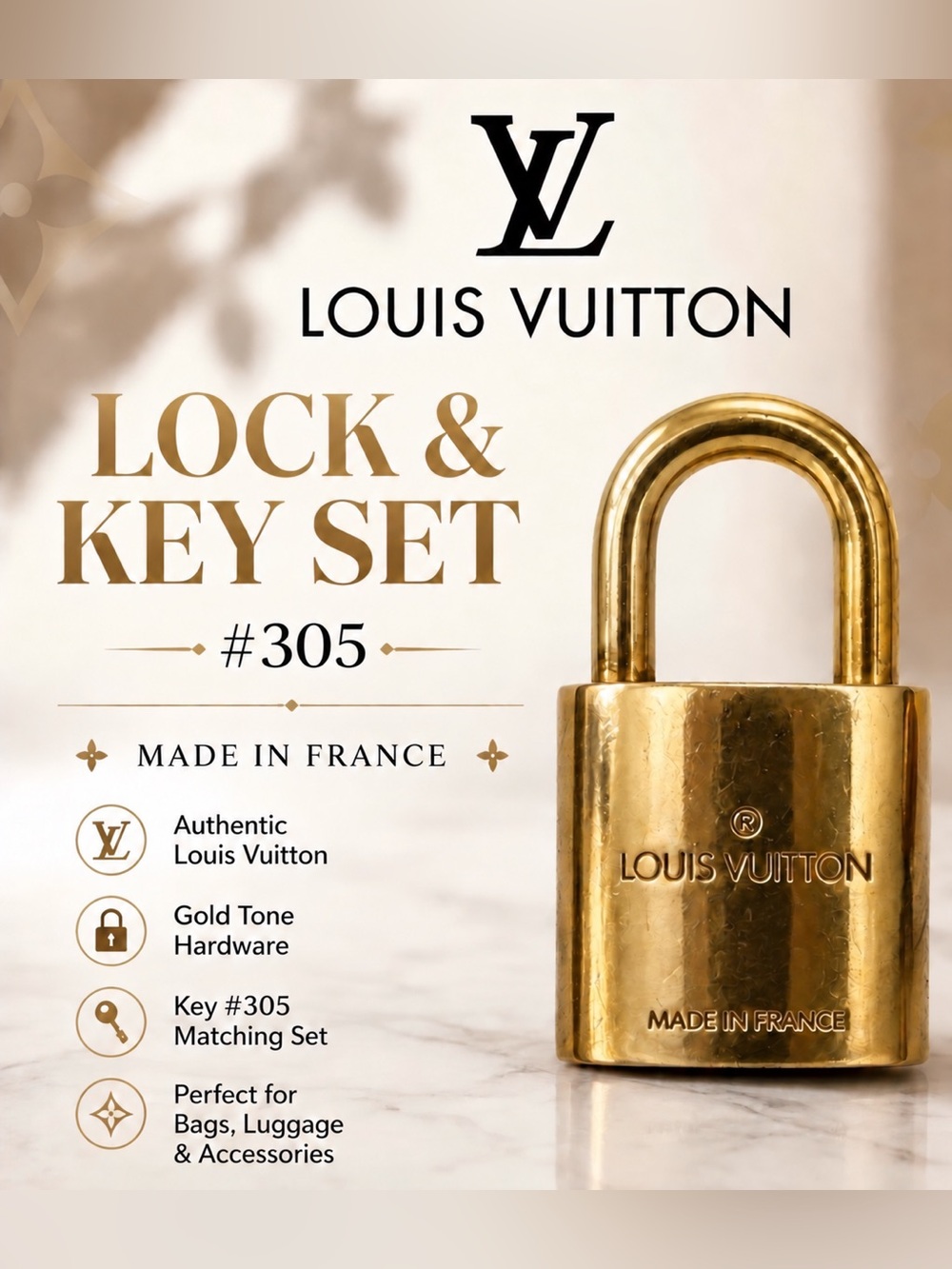 Louis Vuitton Lock and Key Set #305